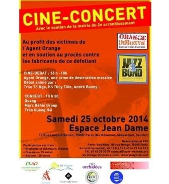 Ciné-Concert à Paris au profit des victimes vietnamiennes de l agent orange